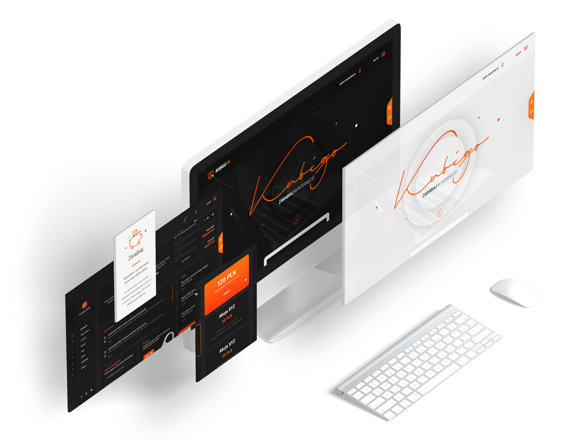 Kubigo.pl - Projekt graficzny serwisu do zarabiania przez Internet