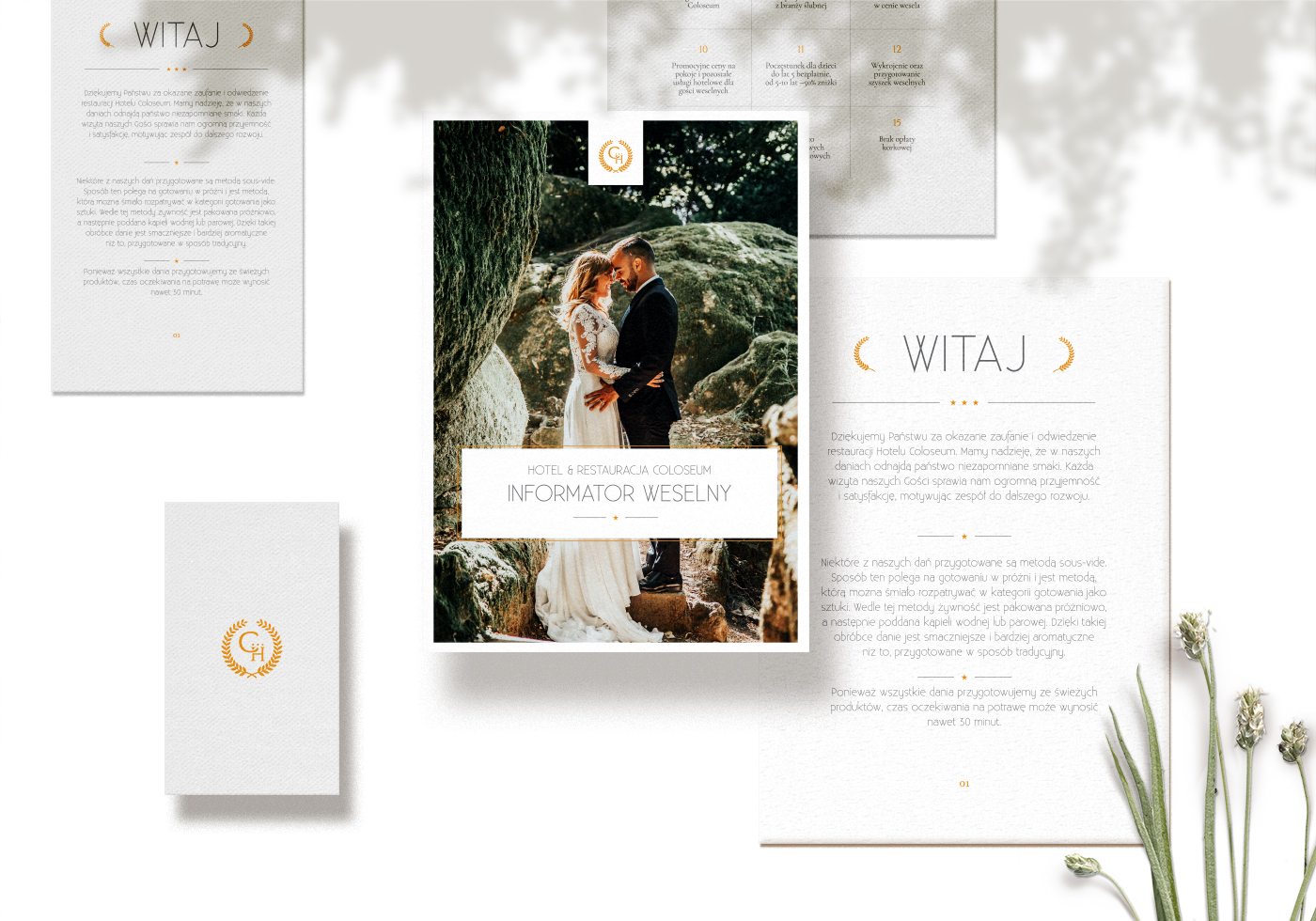 Hotel Coloseum - projekt materiałów drukowanych i promocyjnych