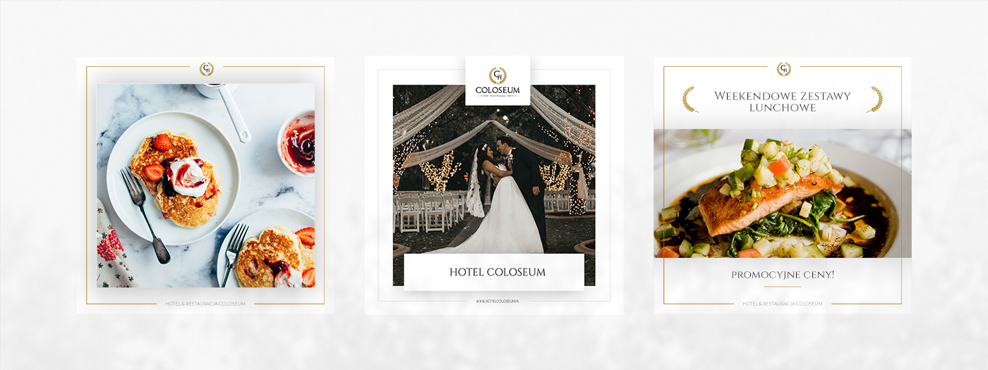 Hotel Coloseum - projekt materiałów drukowanych i promocyjnych