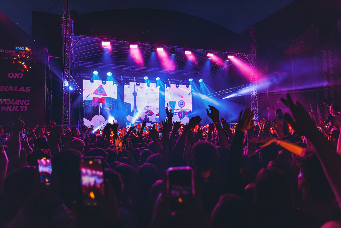 Identyfikacja wizualna festiwalu muzycznego - Dope Fest