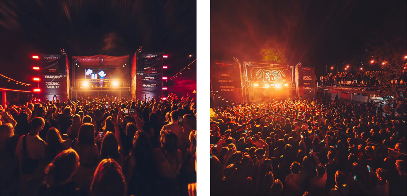 Identyfikacja wizualna festiwalu muzycznego - Dope Fest