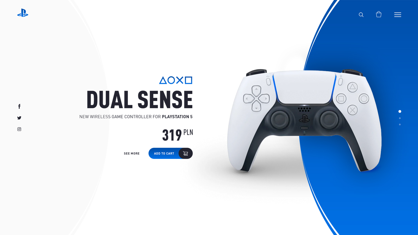 Dual Sense - strona produktowa