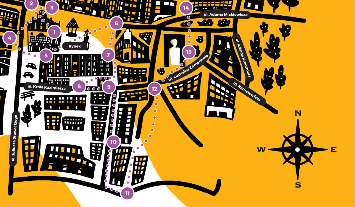 Spacerownik Rzeszowski - Mapa