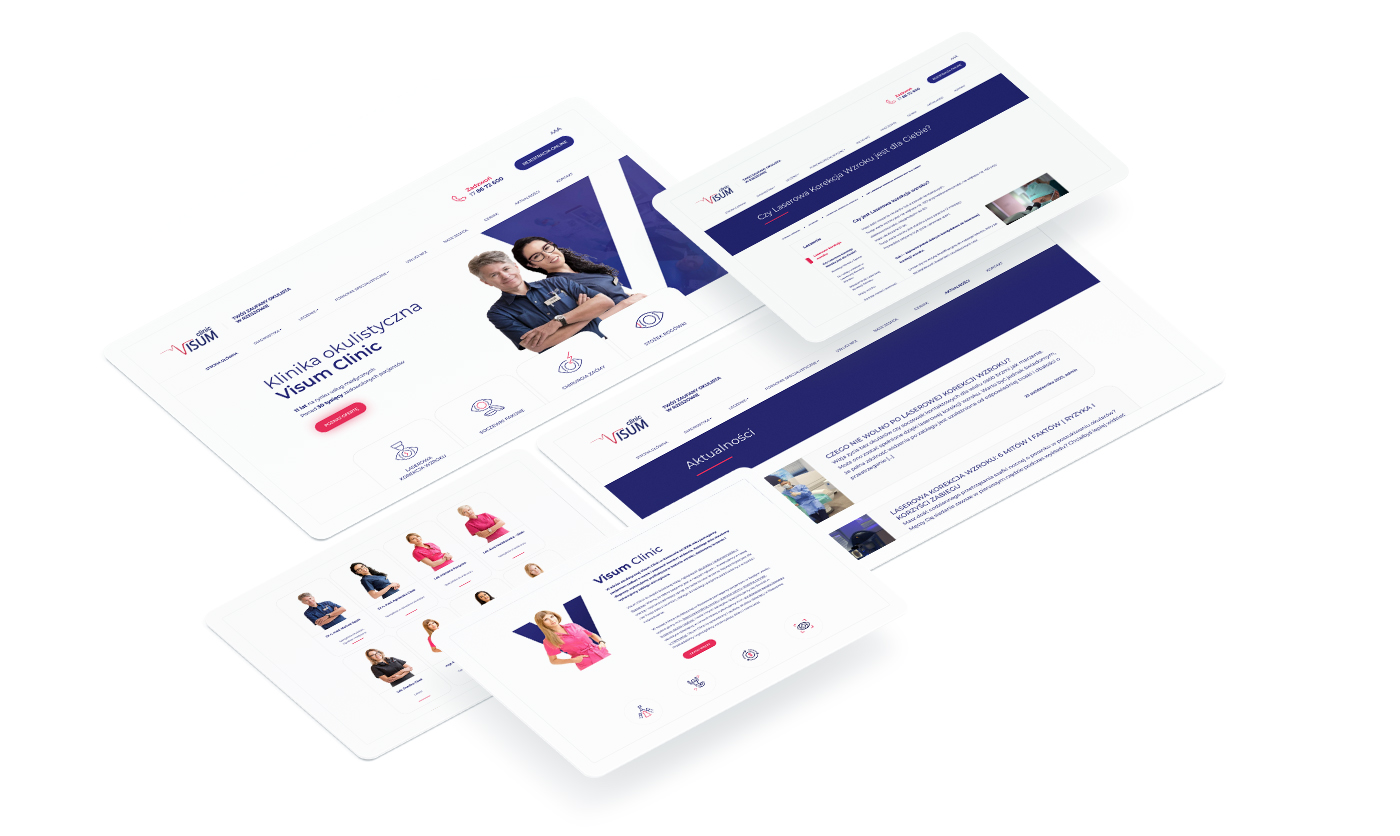 Visum Clinic - projekt strony internetowej